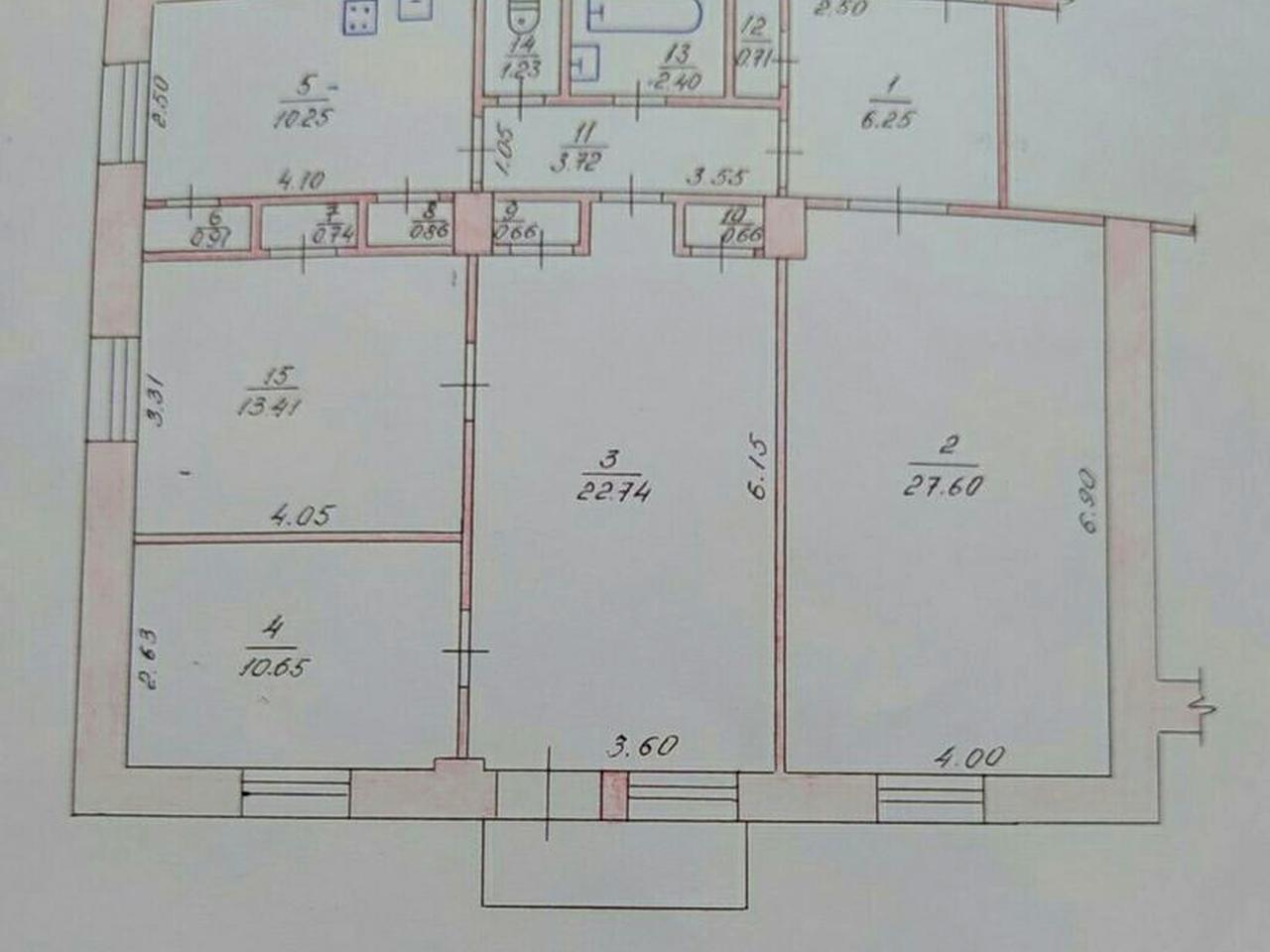 Продаж 4 - х. кімнатної квартири Площа Перемоги