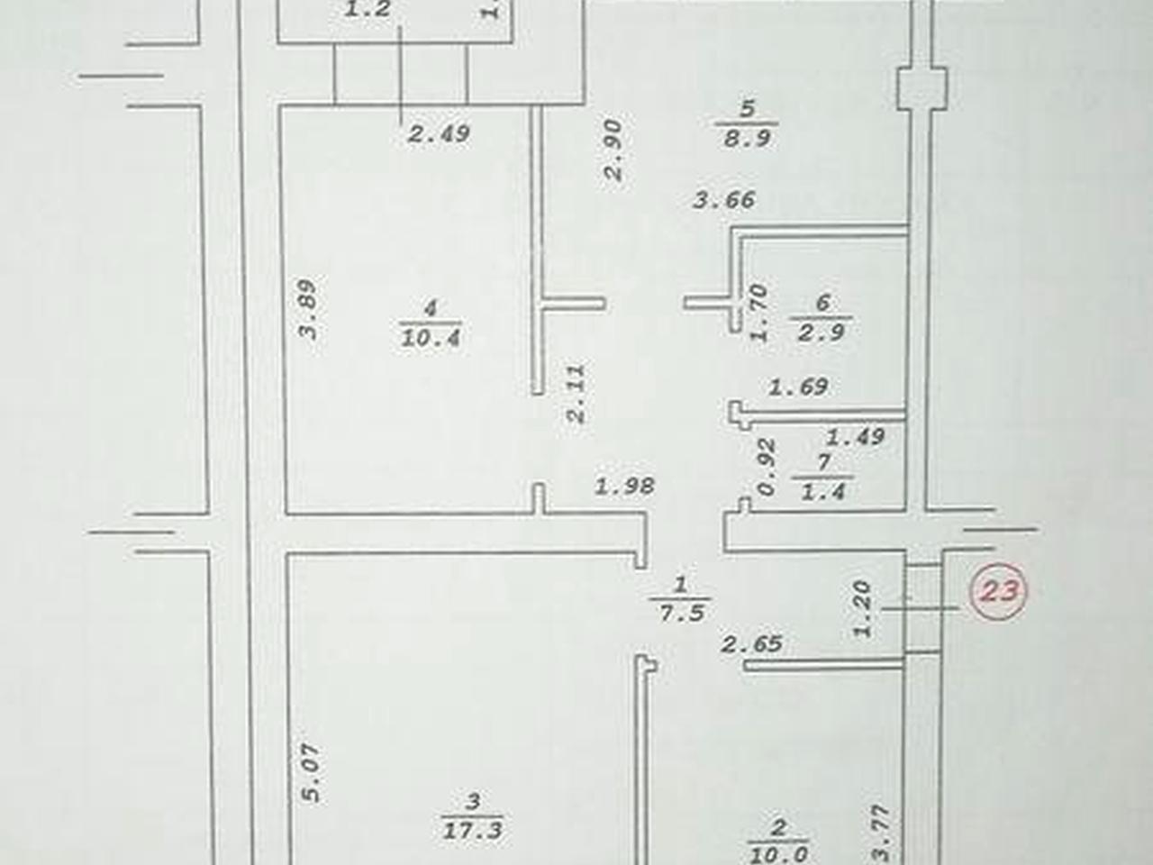 Трикімнатна квартира по вул. Нововокзальна 10 ЖК Кролевець