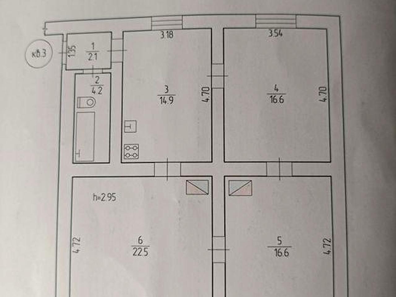 Продаж 3-квартири м.Сокаль, Львівська область ЖК комунальне підприємство