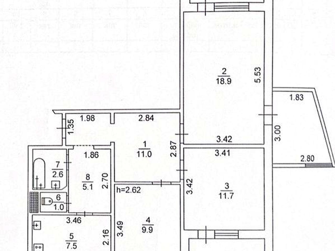 Продаж або обмін 3х кімнатної р-н Піщана