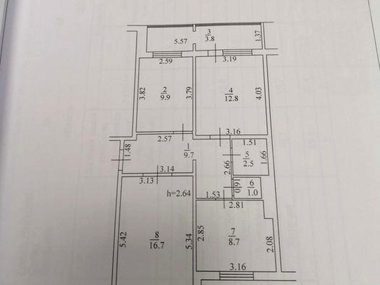 м. Березань, Броварський р-н, 3-к. квартира під ремонт, 24000$
