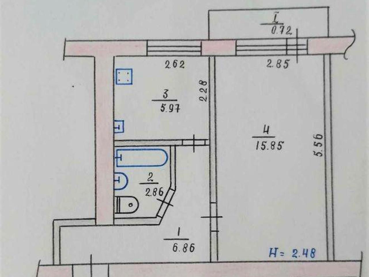 Продається 1-но кімнатна квартира