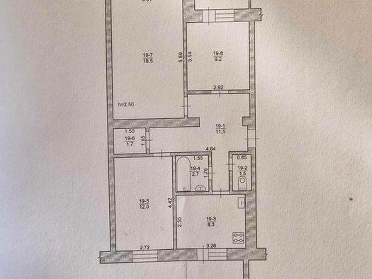 3 кімнатна квартира 67м.кв,