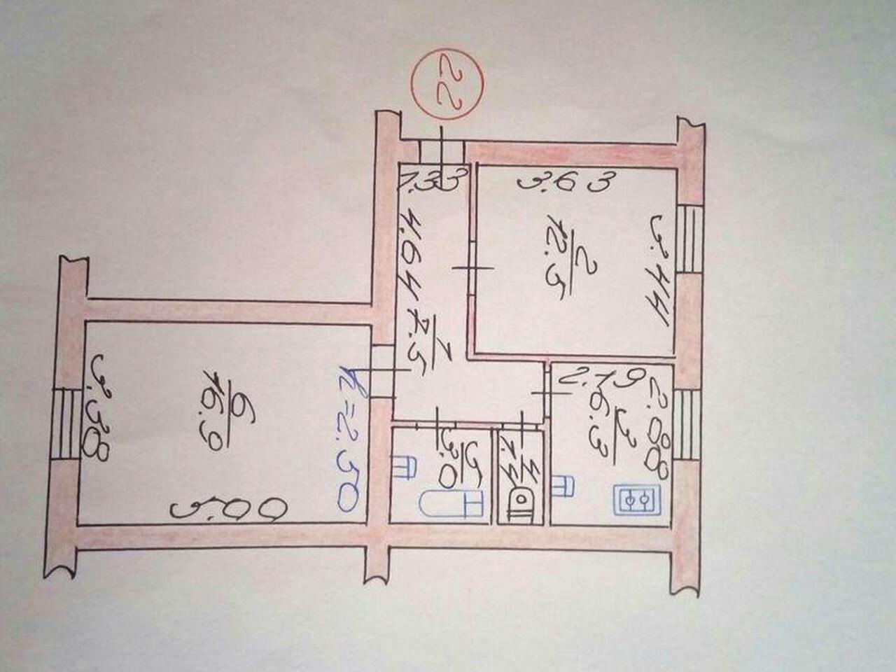 2-х кімната квартира,в центрі міста