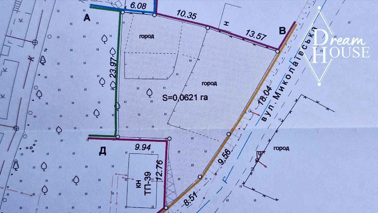 земельна ділянка, 620.0 м²