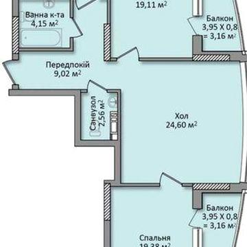 Кондратюка, 1. Перший поверх. ЖК Міністерський