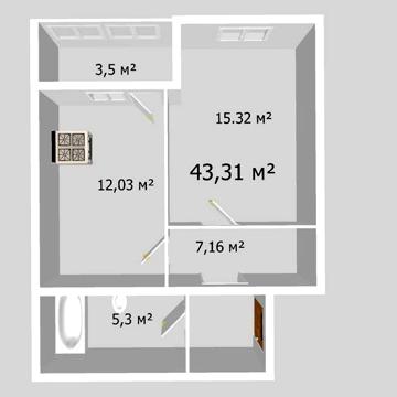 Продається однокімнатна квартира ЖК Барський ЖК Барський