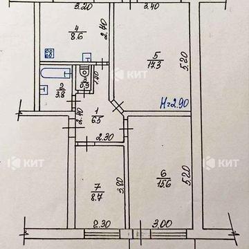 3к.64м2 Центр (м. Университет, ул. Чернышевского) 123237
