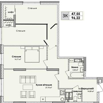Продаж 3к квартири просп. Бажана 17, без комісії, розтермінування ЖК Olympic park