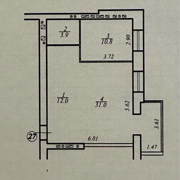 Продам СВОЮ квартиру 57.7кв.м River Park без ремонта после строителей ЖК River Park