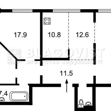 Продам 3 комнатную Героев Сталинграда(Ивасюка)24, набережная Днепра