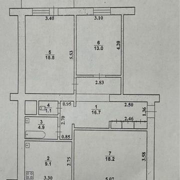 Продаётся 3-х комн квартира. Торг. ЖК «Щасного,7»