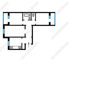 Продам квартиру  3х кімнатну 74квм²
