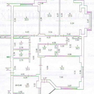 Аренда 4к квартиры в Киеве, Назаровская ул. 23А Без комиссии
