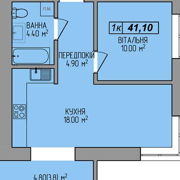 Продаж 1к Квартира Миру вулиця ЖК Мира