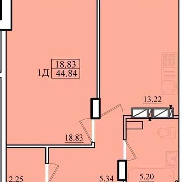 Продам 1 ком.кв.- 44м в ЖК Морском г. Черноморск (дом сдан) ЖК Морской