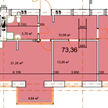 Продається 2 кім квартира з можливістю перепланування в 3 кімнатну ЖК Family House