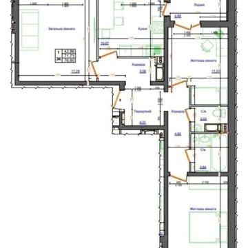Продам квартиру 3 кімнати ЖК Атлант ЖК Атлант