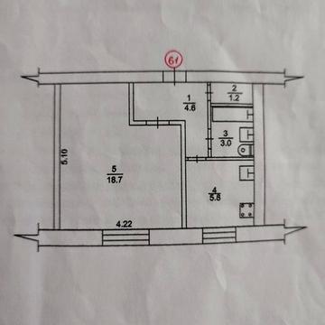Продам квартиру 1-комнатную