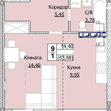 Продаж 1к Квартира Свято-Покровська вулиця ЖК Гостомель Сити