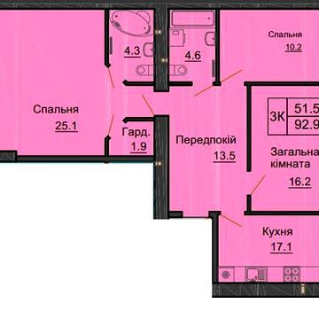 3 к квартира з терасою з документами ЖК Софія Сіті ЖК Софія Сіті