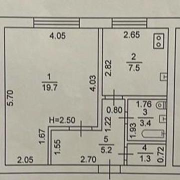 Редкий вариант для центра 1/9  1 к. кв. на Лермотовская 20,