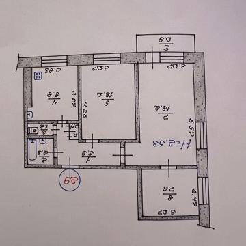 Продажа на Мира , 3 комнатная квартира.