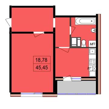Продам 1-ку в новому будинку ЖК Параджанова 7