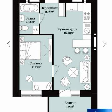 Продаж 1.5 кімнатна | ЖК West Towers| Новий район