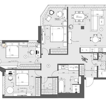 продам 4к_131м2 в ЖК Рыбинский, пр. Гагарина, Подстанция ЖК Комфорт Сити Рыбинский