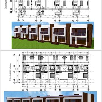 Продаж нових таунхаусів малоповерхова забудова.