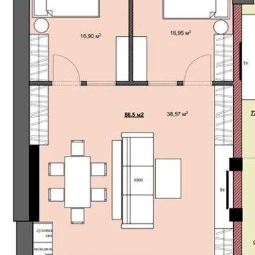 Продам 2х кімнатну квартиру в центрі міста ЖК Дашковича, 3