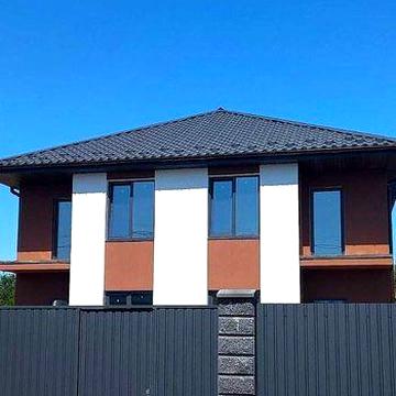 Продам дуплекс з Газом 128м² в центрі  с. Гатне, 2.8сотки. Власник