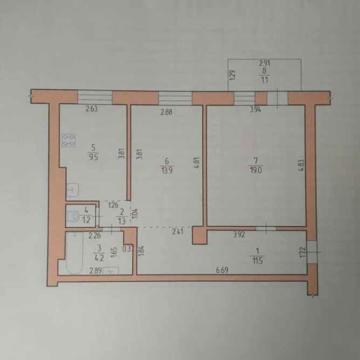 Продам 2 кімнатну квартиру в центрі міста вул. Свободи 33/2