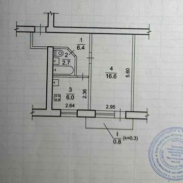 ПРОДАЖ !!! 1 - кімнатної квартири в м. Дніпро у мікрорайоні ДІІТ.