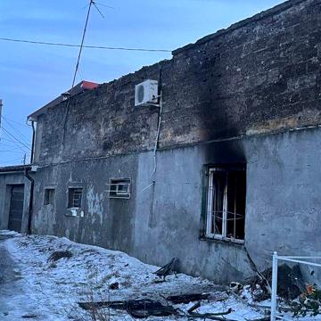 Дом после пожара с участком