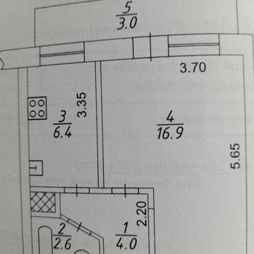 Продам квартиру  1 комнатная  Академика Янгеля  21 ЖК Чечеловский