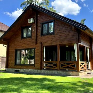 Автономний еко будинок зі срубу 208м2 на 10 сотках Буча, є відеоогляд!