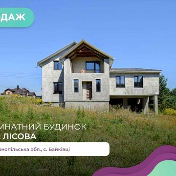 Котедж 300 м2 та земельна ділянка за вул. Лісова (Байківці)