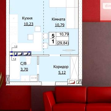 Продажа 1к квартира Свято-Покровська (Леніна) вулиця ЖК Гостомель Сити