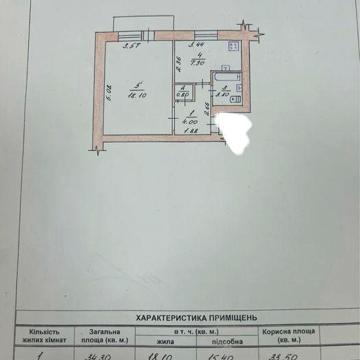 Продам 1-но кімнатну квартиру.