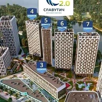 Видовая 2к квартира ЖК Славутич ЖК Славутич