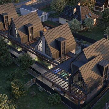 Сучасний котедж ЖК «Houses 2» 141м2, поруч ліс, озеро.