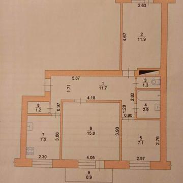 3-кімнатна квартира по вулиці Садовий бульвар