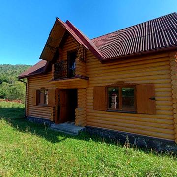 Продаж Еко будинку зі зрубу + земля, с. Перепростиня, біля Східниці!