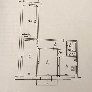Продажа 3х ком кв , в Покровском р-не ( мкр-н Заречный 5)
