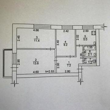 Продається 3-х кімнатна квартира 51.10кв.м в м.Старокостянтинові