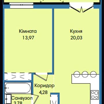 Продаж 1к Квартира Вашингтона Джорджа вулиця ЖК Washington City