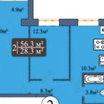 Продаж 2к Квартира Євгена Рихліка вулиця ЖК Мрия на Покровской