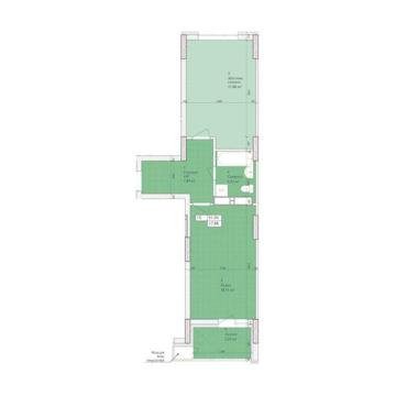 Переуступка 2к квартиры, евродвушка 51 м². ЖК Дніпровська мрія ЖК Дніпровська мрія